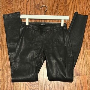 J BRAND Black Lamb Leather Pants